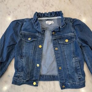 Janie and Jack Ruffled Blue Jean Jacket